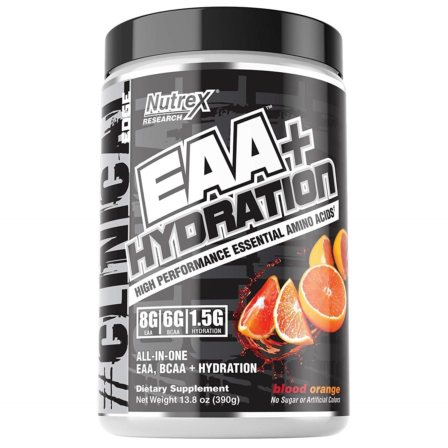 Nutrex EAA + Hydration, Blood Orange - 390 g maisto papildas su apelsino skonio
