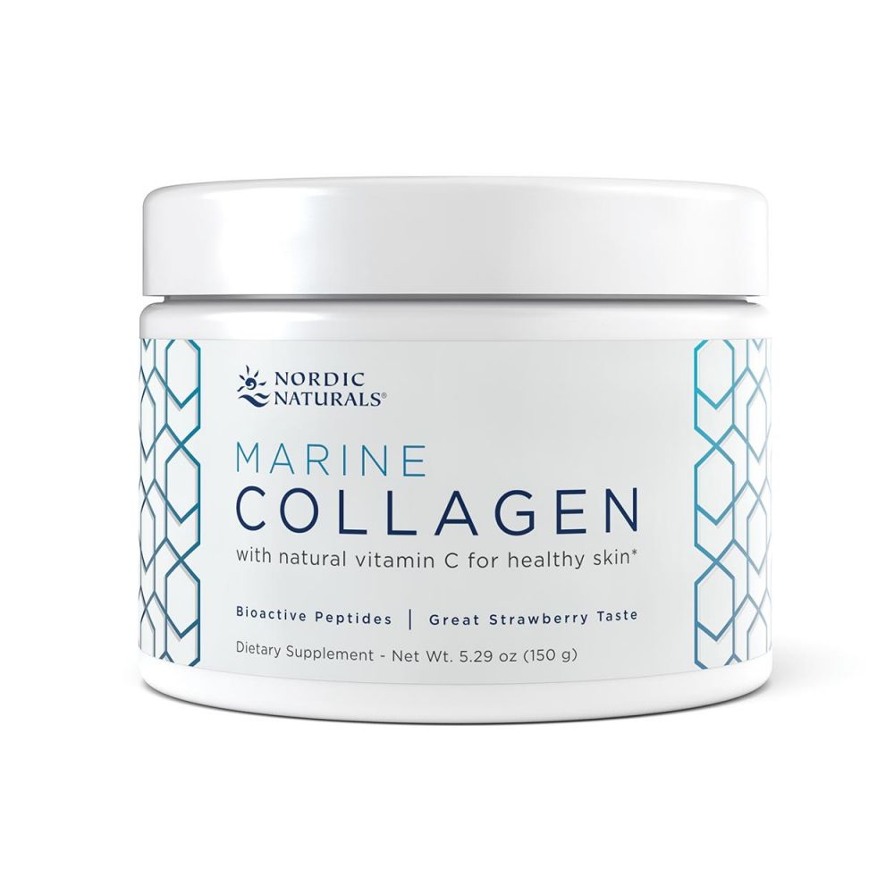 Nordic Naturals Marine Collagen, Braškių skonio, 150 g