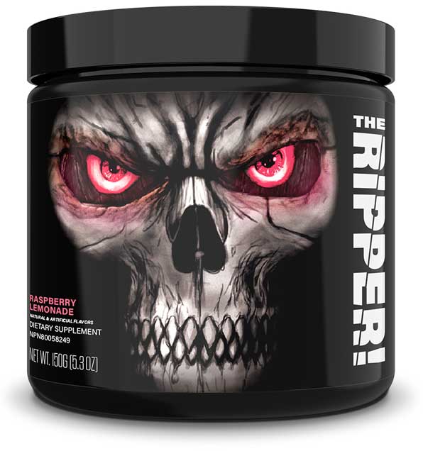 JNX Sports The Ripper! Raspberry Lemonade - 150 g, sporto papildas, madingas kaukolės dizainas