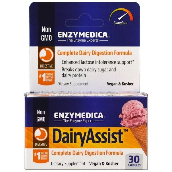 Enzymedica DairyAssist - 30 kapsulas