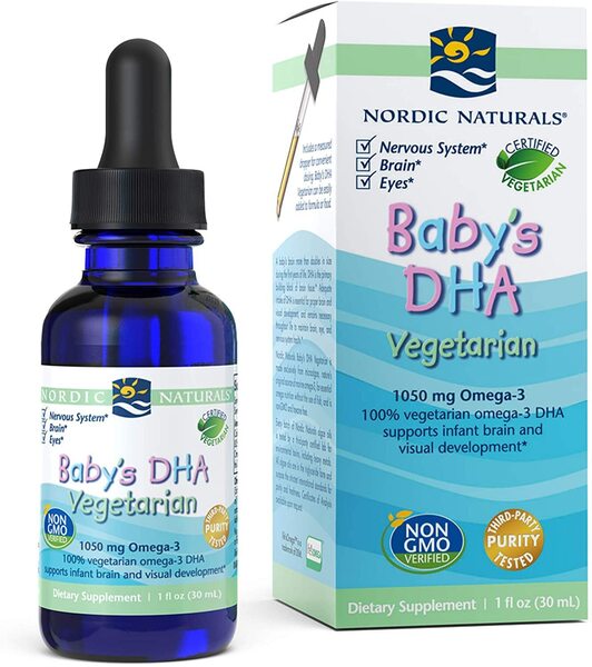 Nordic Naturals Baby's DHA vegetarinis maisto papildas, 1050mg, 30ml