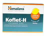Himalaya Koflet-H, citronu garša - 12 sūkājamās tabletes