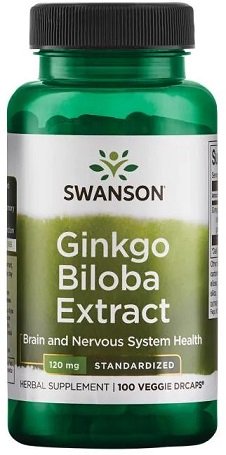 Swanson Ginkgo Biloba ekstrakts, 120 mg - 100 kapsulas
