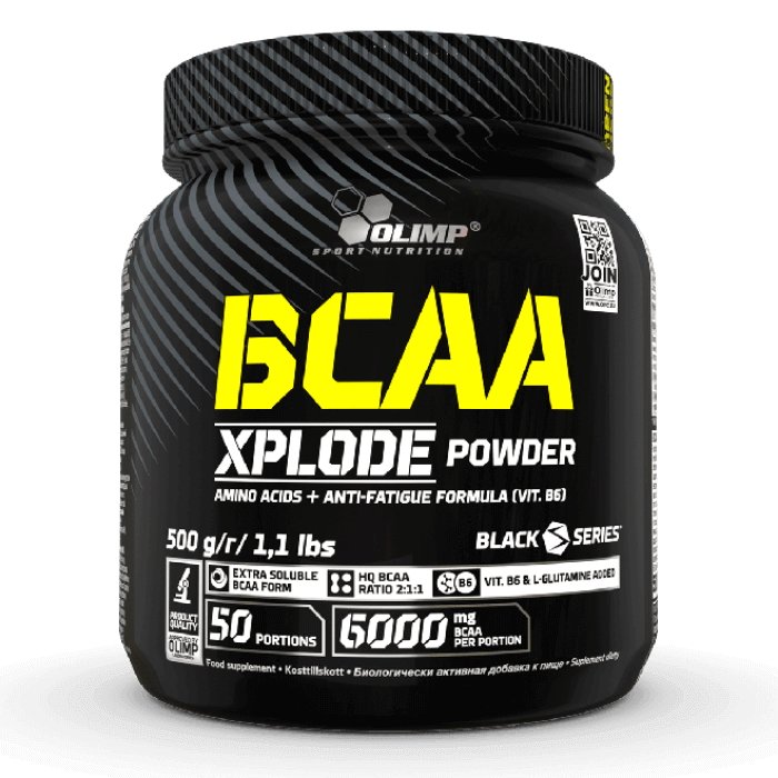 Olimp Nutrition BCAA Xplode, Lemon - 500 gramų, amino rūgštys, sporto papildas