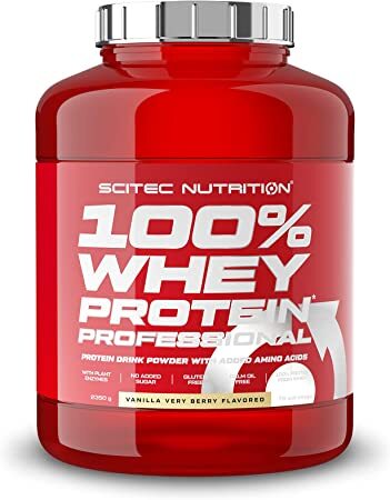 Maisto papildas SciTec 100% Whey Protein Professional, Vanilės Very Berry - 2350 g