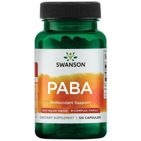 Swanson PABA, 500mg - 120 kapsulių