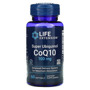 Dzīves pagarināšanas superubikinols CoQ10, 100 mg - 60 kapsulas