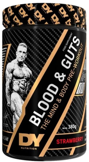 Dorian Yates Blood and Guts, Strawberry - 380g maisto papildas sportui