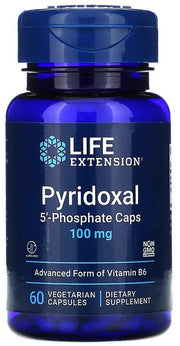 Maisto papildas Pyridoxal 5'-Phosphate Caps, 100mg, mėlyna kapsulių pakuotė
