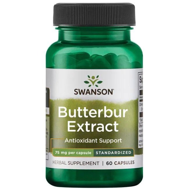 Swanson Butterbur Extract, 75mg - 60 kapsulių