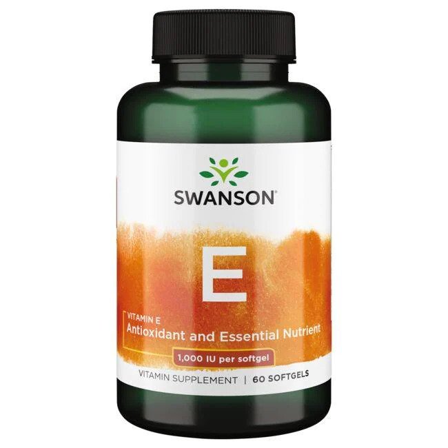 Swanson E vitamīns, 1000 SV - 60 kapsulas