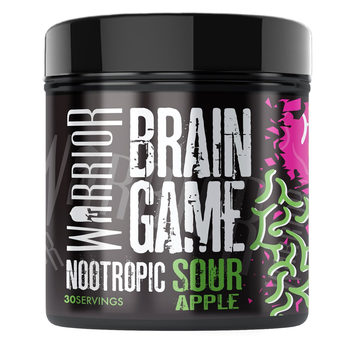 Warrior Brain Game, Sour Apple - 360 g maisto papildas