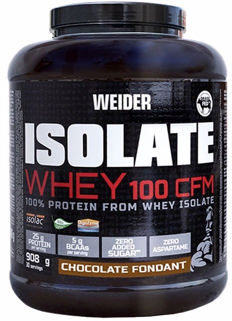Weider Isolate Whey 100 CFM, Chocolate Fondant - 2000 g, baltymų papildas