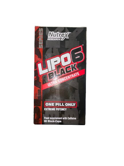 Nutrex Lipo-6 Black kapsulės, riebalų degintojas, svorio kontrolė