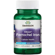 Swanson Albion Ferrochel dzelzs, 18 mg - 180 kapsulas