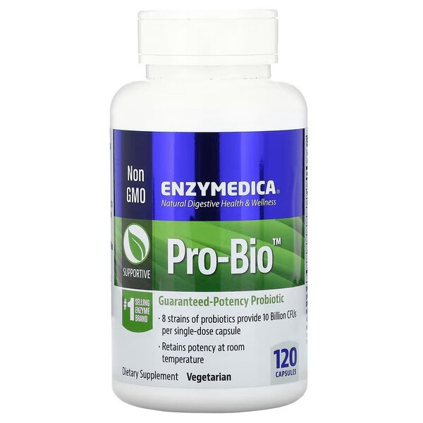 Enzymedica Pro-Bio 120 kapsulių maisto papildas