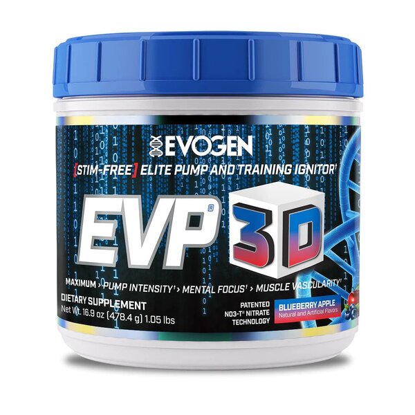 Evogen EVP 3D, Mėlyni obuoliai - 478 g, sporto papildas
