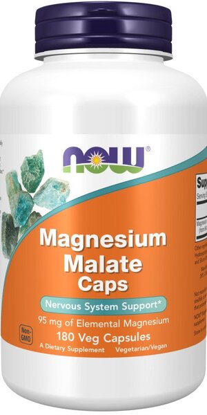 NOW Foods Magnio Malato Kapsulės, sveikata ir gerovė