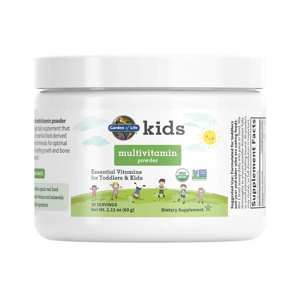 Vaikų multivitaminų milteliai, sveikatos papildas