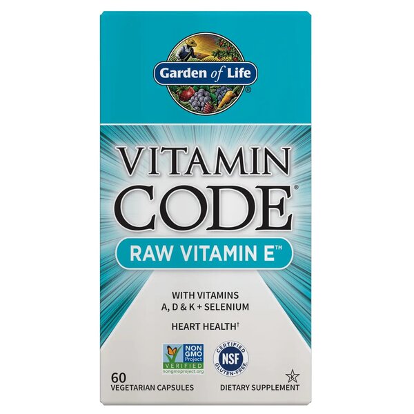 Garden of Life Vitamin Code Raw Vitamin E kapsulės