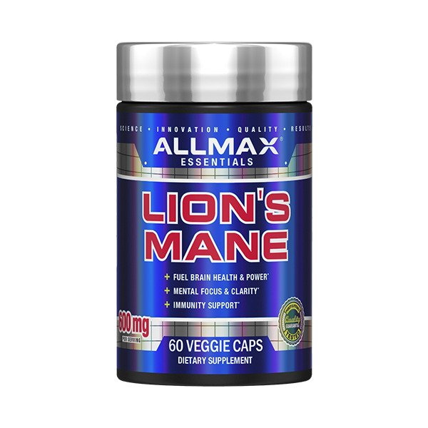 Maisto papildas Lion's Mane, 600mg, veganiškos kapsulės