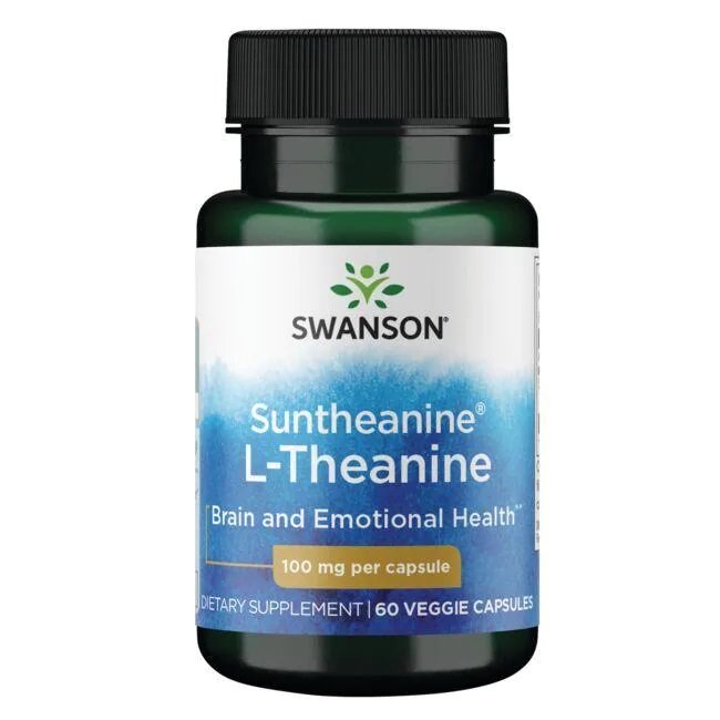 Swanson Suntheanine L-Theanine, 100 mg - 60 kapsulas