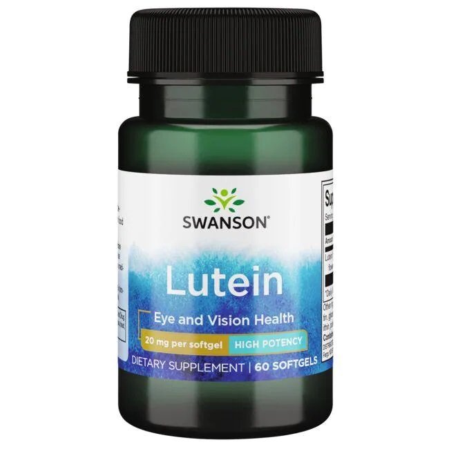 Swanson luteīns, 20 mg - 60 kapsulas