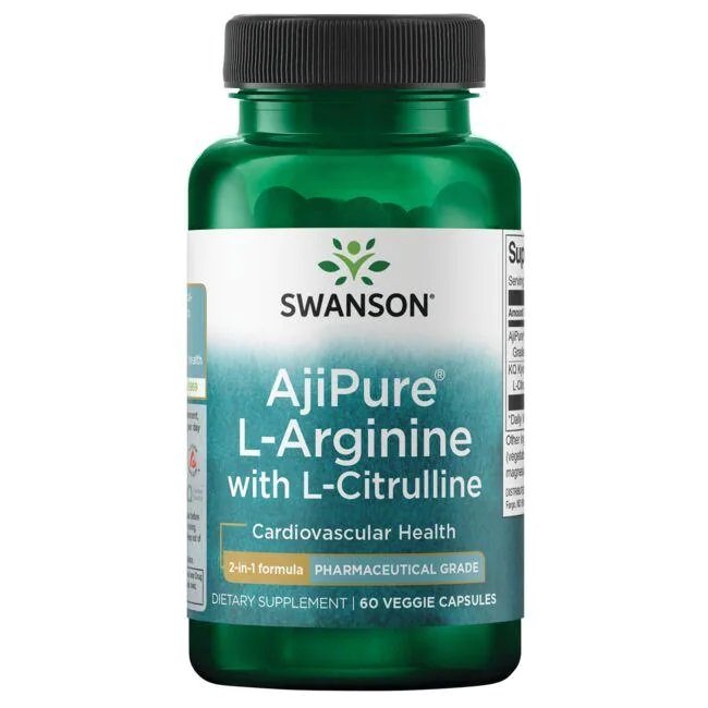 Swanson AjiPure L-Arginine su kapsulėmis