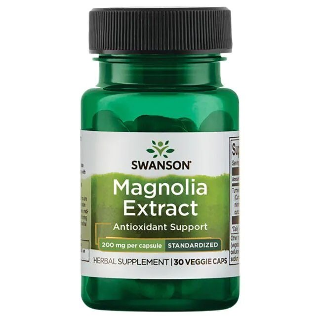 Magnolijos ekstraktas, 200mg, 30 kapsulių