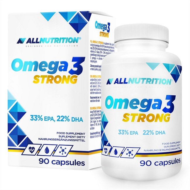 Omega 3 kapsulės, maisto papildas, Allnutrition Omega 3 Strong