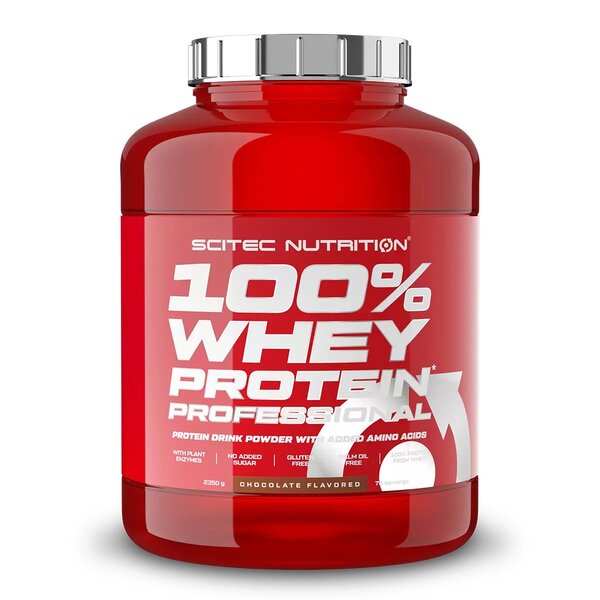 SciTec 100% sūkalu proteīns Professional, šokolādes garša - 2350 grami
