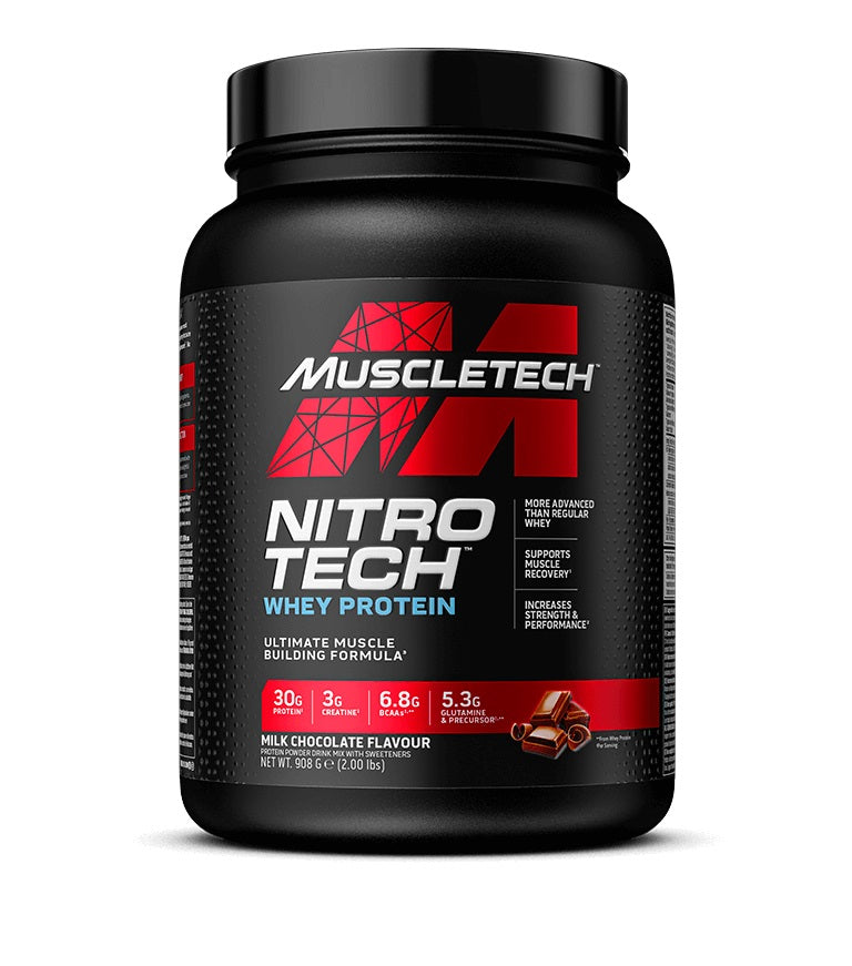 MuscleTech Nitro-Tech baltymų milteliai