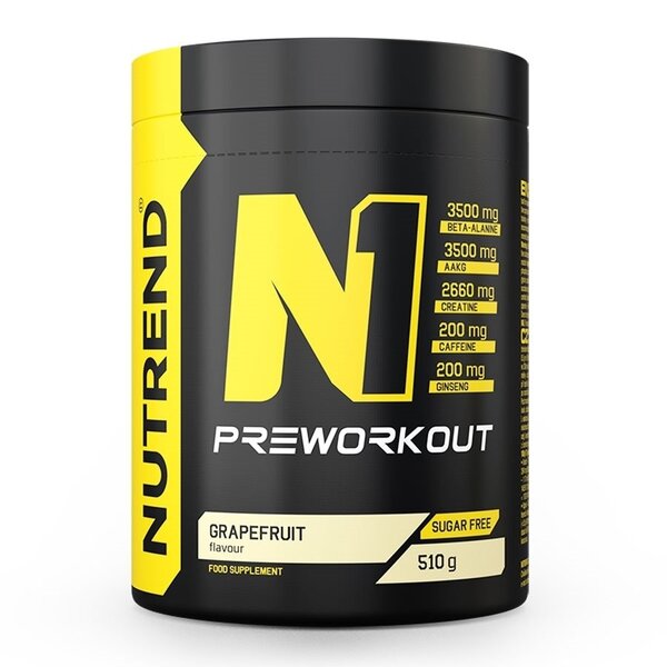 Nutrend N1 Pre-Workout grapefruit maisto papildas