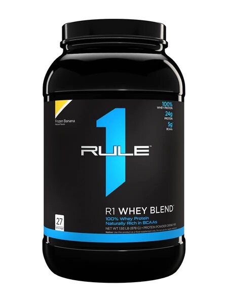 Rule One R1 Whey Blend, Frozen Banana - 878 g, baltymų papildas