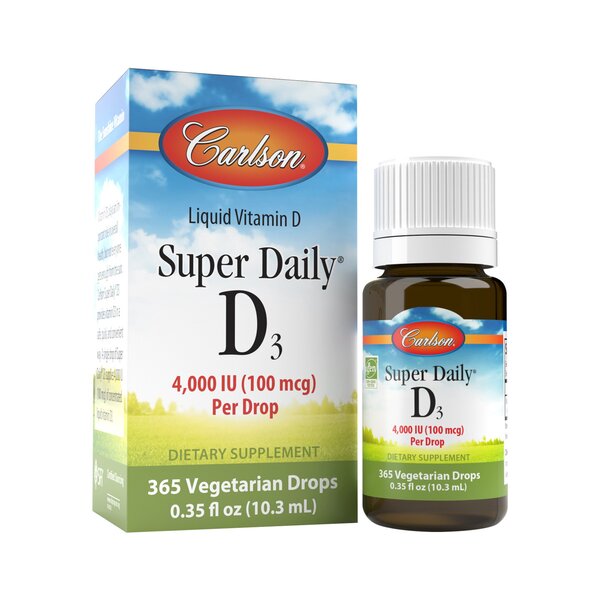 Carlson Labs Super Daily D3, 4000 SV - 10 ml.