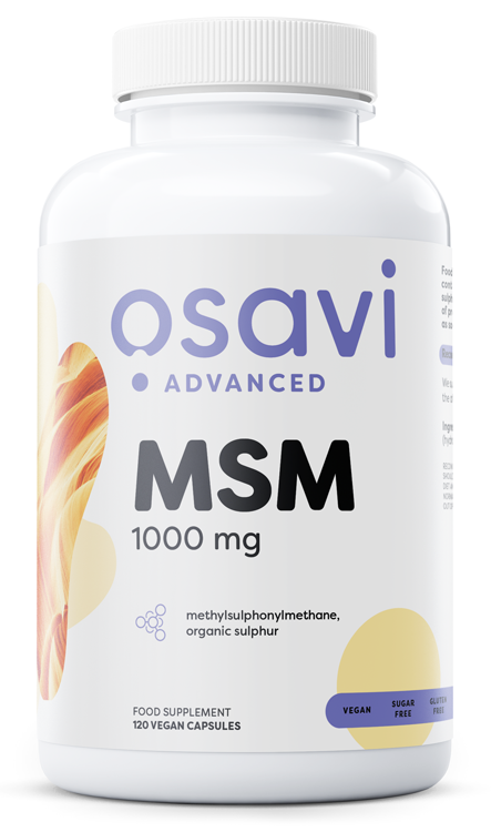 Maisto papildas Osavi MSM, 1000mg, 120 kapsulių
