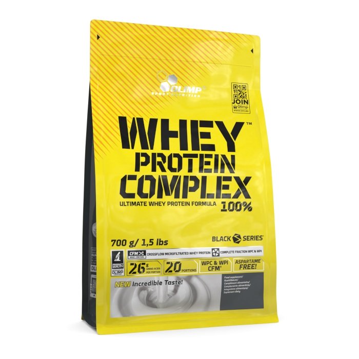 Olimp Whey Protein kompleksas, obuolių pyragas, sporto papildas