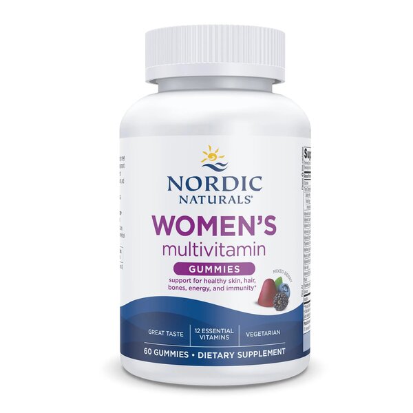 Nordic Naturals moterų multivitaminų guminukai, vaisių skonio