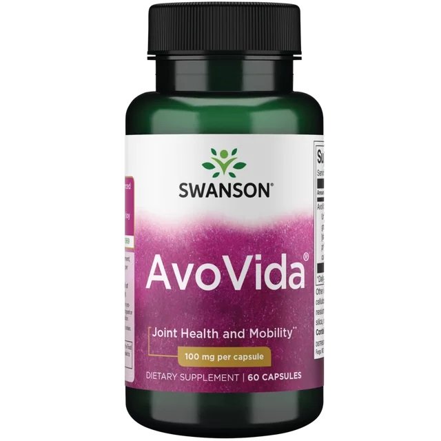 Swanson AvoVida, 100mg - 60 kapsulių, sanarių papildas