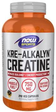 Kreatino papildas NOW Foods Kre-Alkalyn Creatine kapsulės