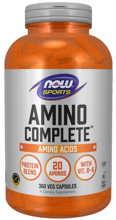 NOW Foods Amino Complete - 360 kapsulių, amino rūgštys, sporto papildas