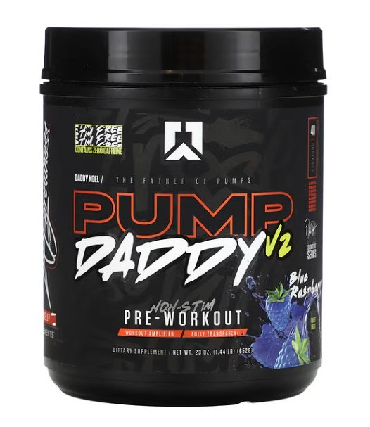 RYSE Pump Daddy V2, Mėlynosios avietės, sporto papildas