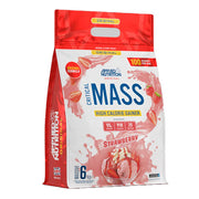 Applied Nutrition Critical Mass - Original, Strawberry - 6000 gramų, baltymų ir angliavandenių maisto papildas