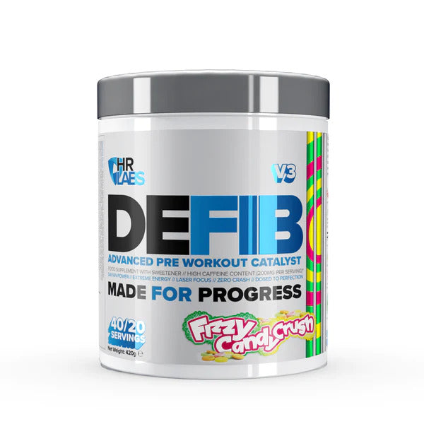 HR Labs Defib V3 pre workout papildas, burbuliukų saldainiai