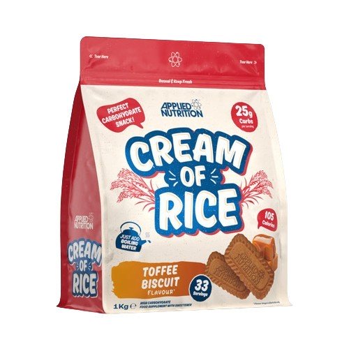 Maisto papildas Cream of Rice, Toffee Biscuit skonių, 1000 g