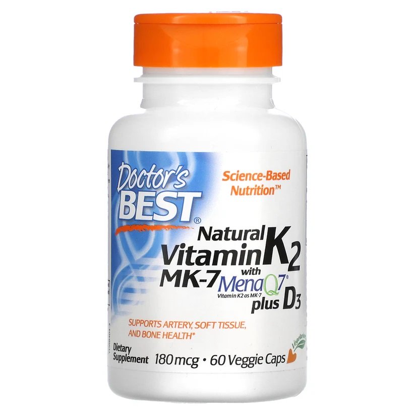 Maisto papildo Vitaminas K2 MK-7 su D3 kapsulės