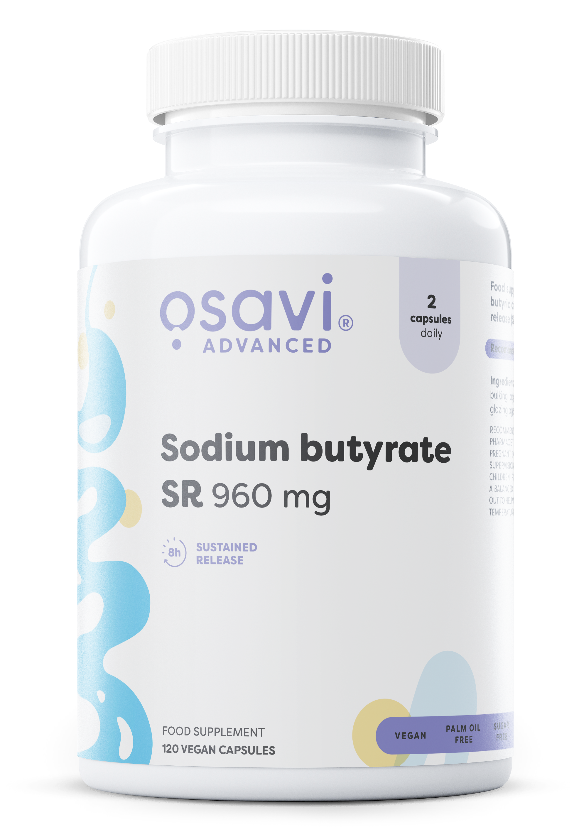 Osavi Sodium butyrate SR, 960mg - 120 kapsulių maisto papildas