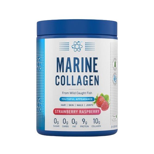 Marine Collagen, braškių aviečių - 300 g, maisto papildas