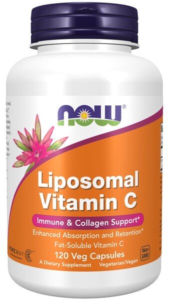 NOW Foods liposomālais C vitamīns - 120 kapsulas