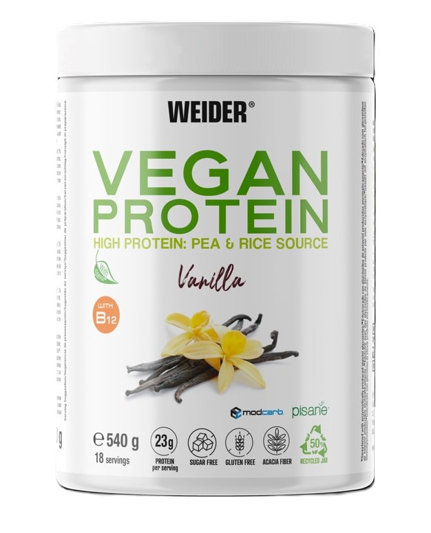 Weider Vegan Protein, Vanilla - 540 grami